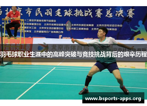 羽毛球职业生涯中的高峰突破与竞技挑战背后的艰辛历程
